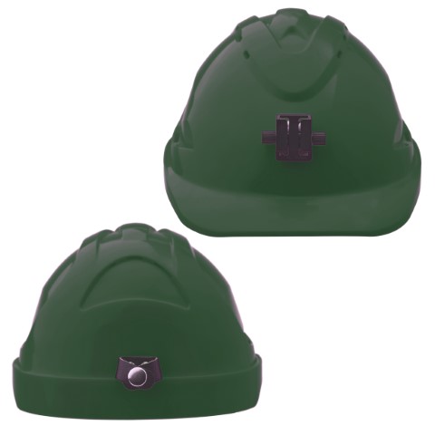 PROCHOICE V9 HARD HAT UNVENT LAMP BRACK PUSHLOCK HARN - GREEN